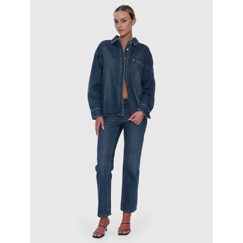 Thrills Melina Oversized Denim Shirt image number 2